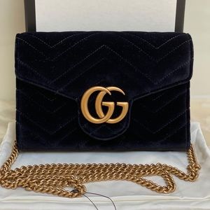 ❌SOLD!❌✨Gucci Velvet matelassé mini bag!✨